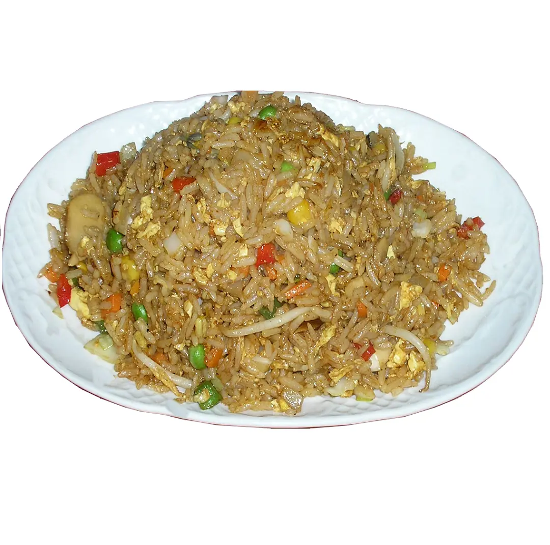 Arroz frito con verduras