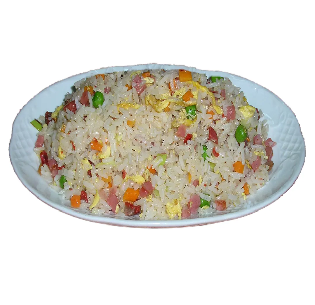 Arroz frito con tres delicias