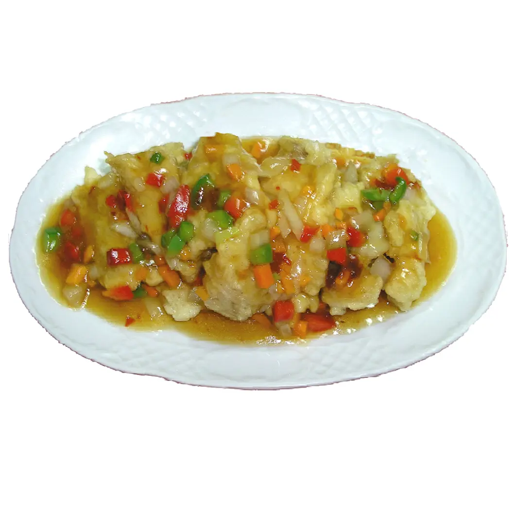 Pescado con salsa curry