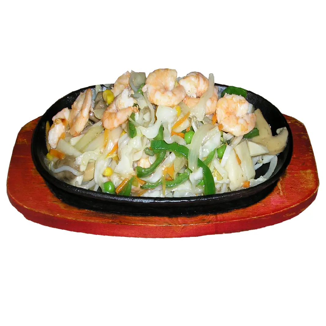 Chop-suey de gambas