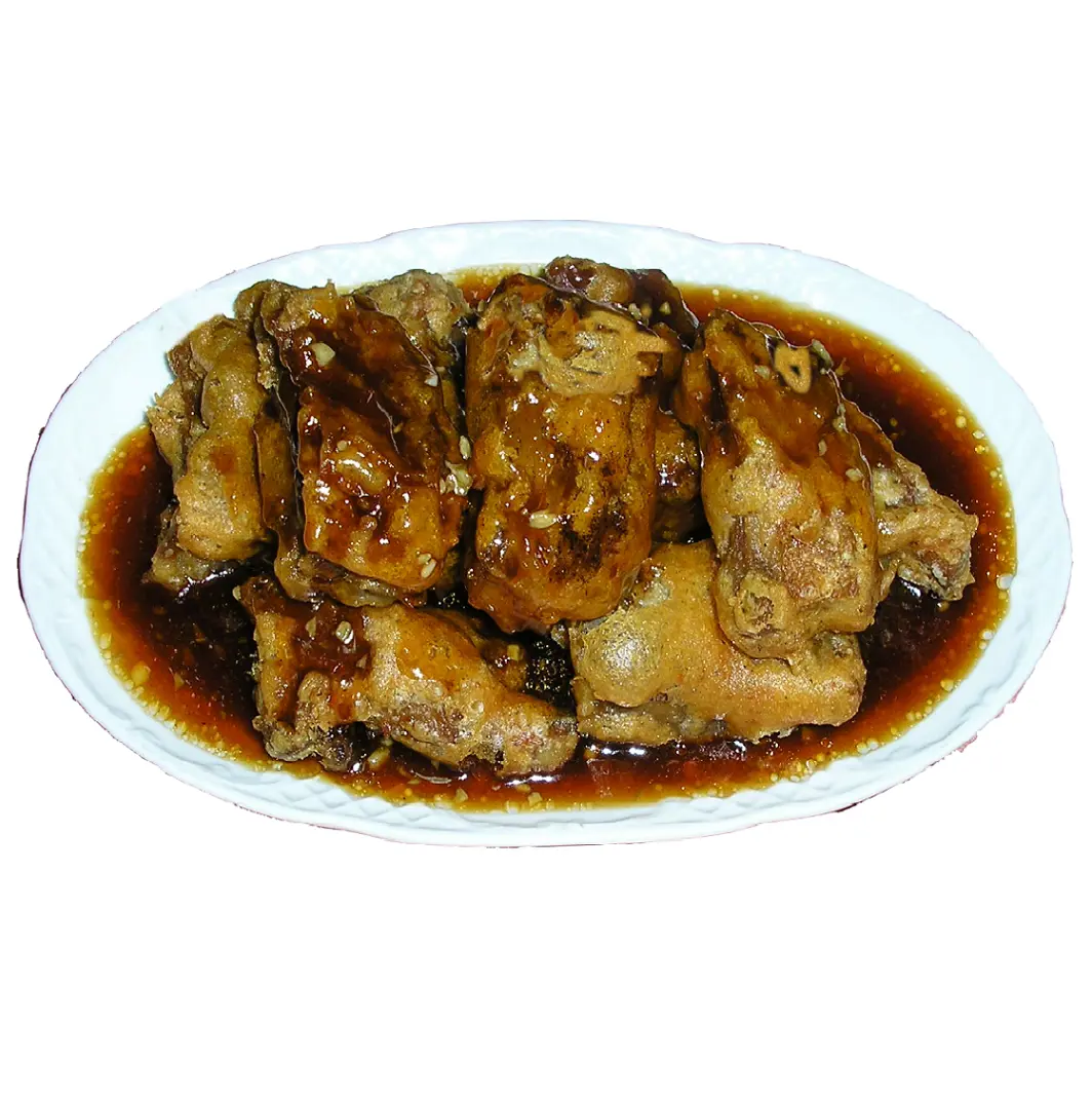 Costilla frita con salsa agridulce