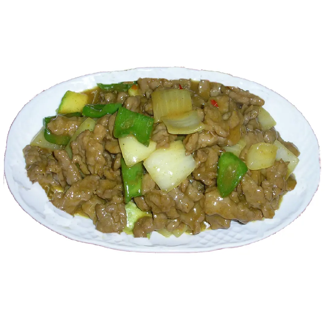 Ternera con salsa curry