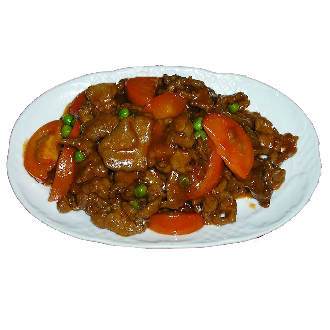 Ternera con salsa tomate