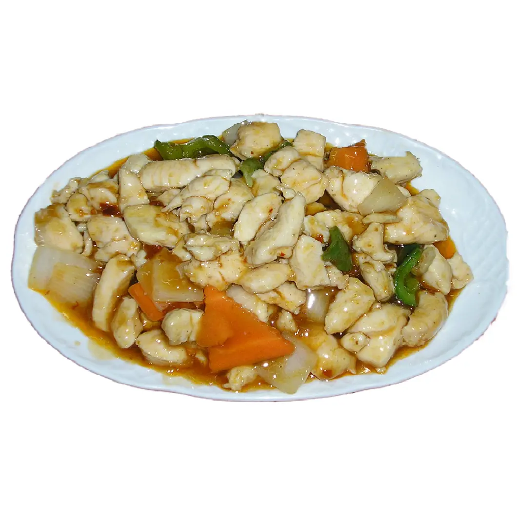 Pollo con salsa picante